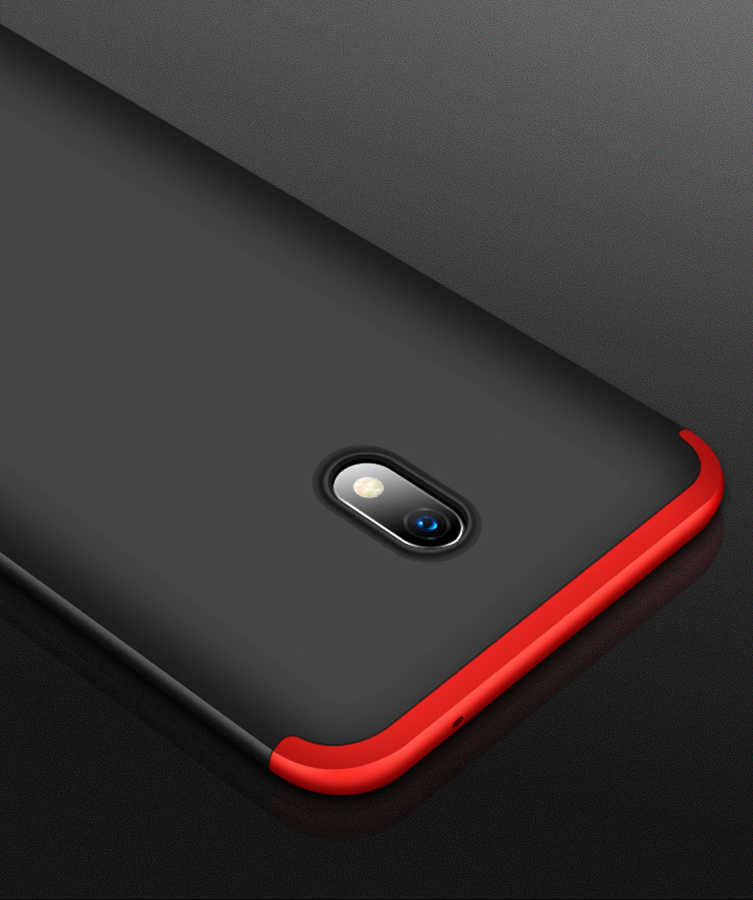 Xiaomi Redmi 8A Kılıf Zore Ays Kapak Siyah-Mavi