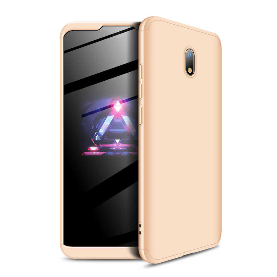 Xiaomi Redmi 8A Kılıf Zore Ays Kapak Gold