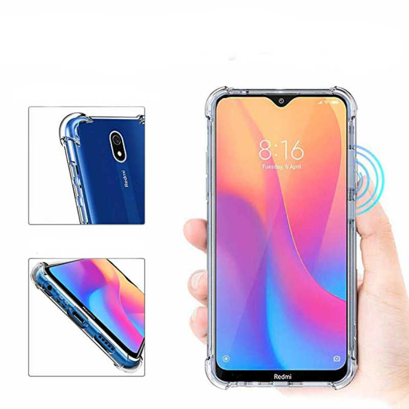 Xiaomi Redmi 8A Kılıf Zore Nitro Anti Shock Silikon Renksiz