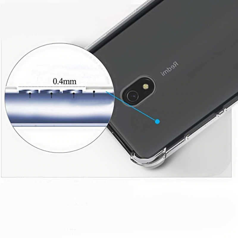Xiaomi Redmi 8A Kılıf Zore Nitro Anti Shock Silikon Renksiz