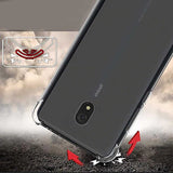 Xiaomi Redmi 8A Kılıf Zore Nitro Anti Shock Silikon Renksiz