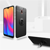 Xiaomi Redmi 8A Kılıf Zore Ravel Silikon Kapak Siyah-Mavi