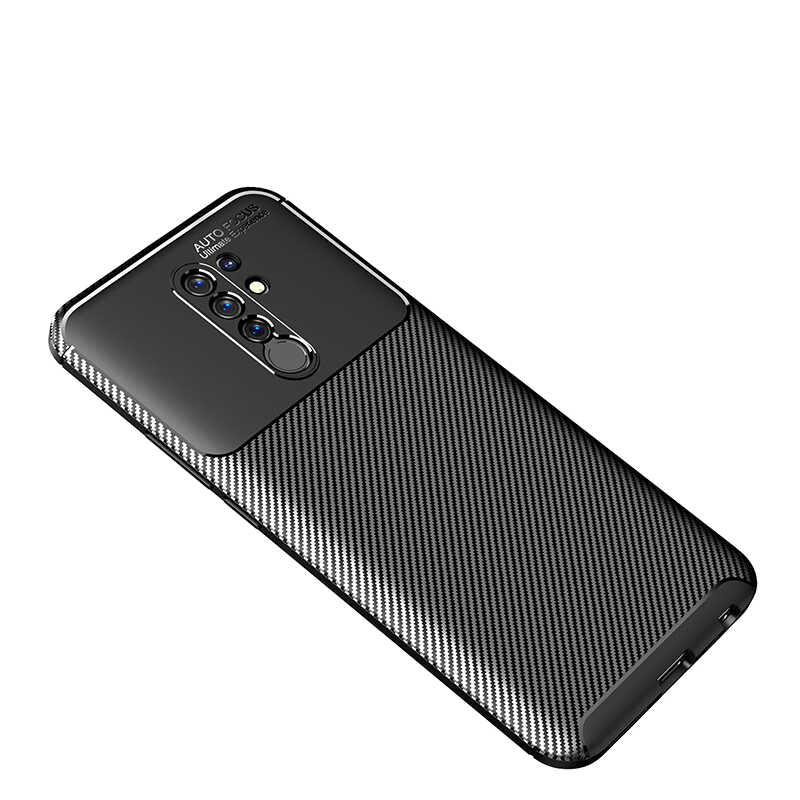 Xiaomi Redmi 9 Kılıf Zore Negro Silikon Kapak Siyah