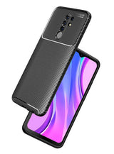 Xiaomi Redmi 9 Kılıf Zore Negro Silikon Kapak Kahverengi