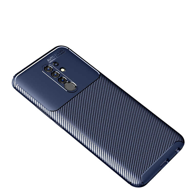 Xiaomi Redmi 9 Kılıf Zore Negro Silikon Kapak Kahverengi