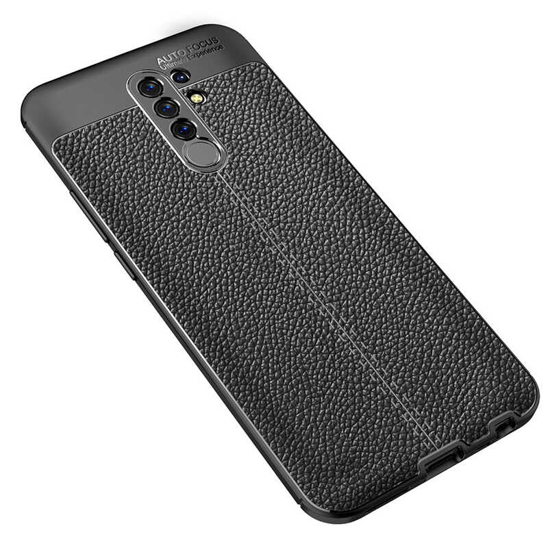 Xiaomi Redmi 9 Kılıf Zore Niss Silikon Kapak Siyah