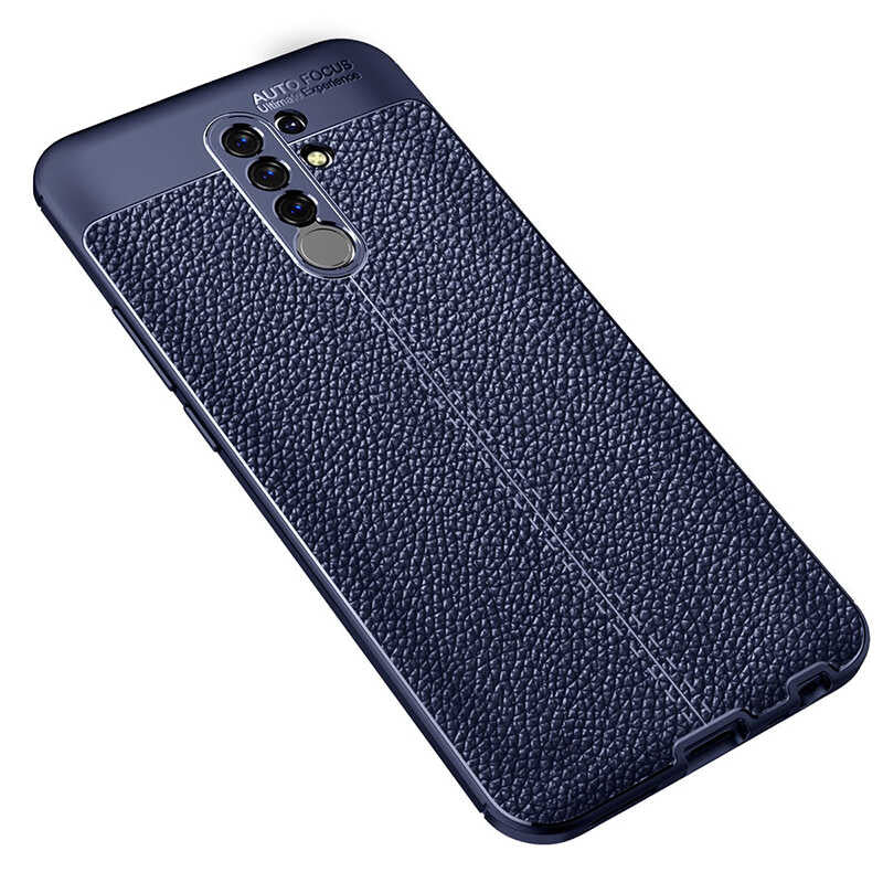 Xiaomi Redmi 9 Kılıf Zore Niss Silikon Kapak Lacivert