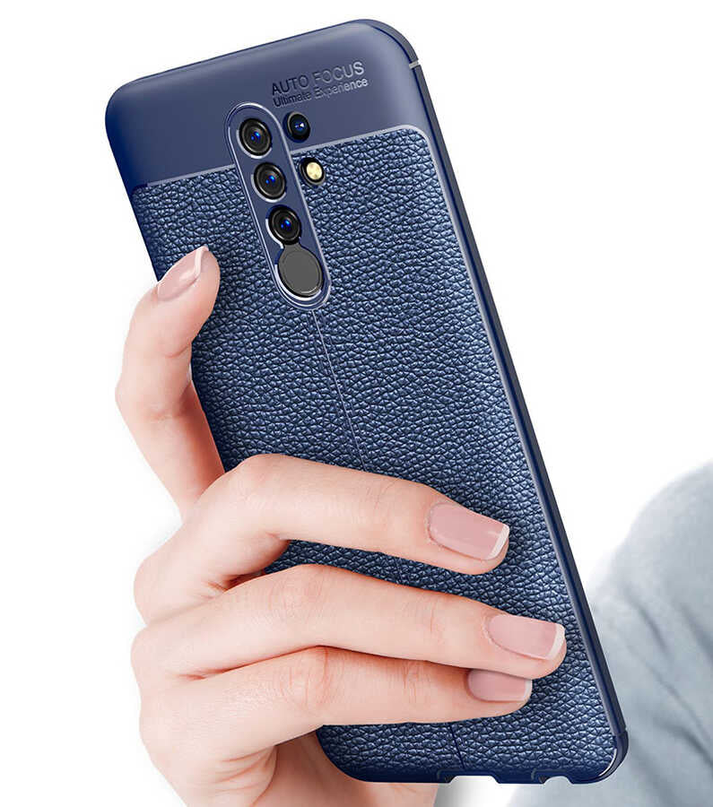 Xiaomi Redmi 9 Kılıf Zore Niss Silikon Kapak Lacivert