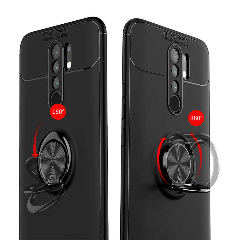Xiaomi Redmi 9 Kılıf Zore Ravel Silikon Kapak Kırmızı
