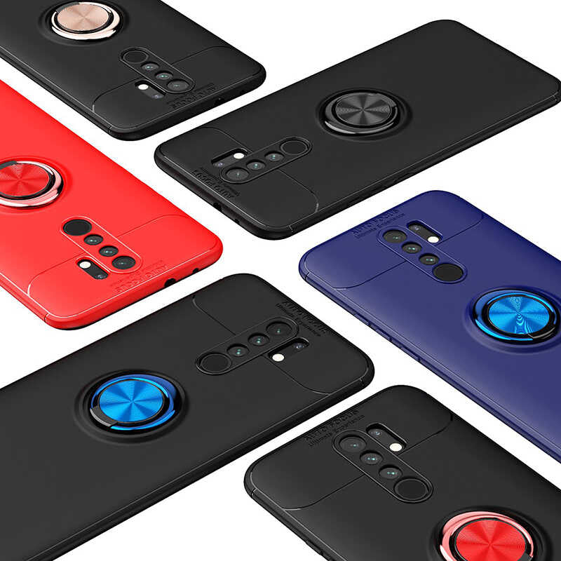 Xiaomi Redmi 9 Kılıf Zore Ravel Silikon Kapak Siyah