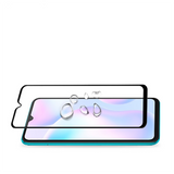 Xiaomi Redmi 9 Zore Kenarları Kırılmaya Dayanıklı Cam Ekran Koruyucu Siyah