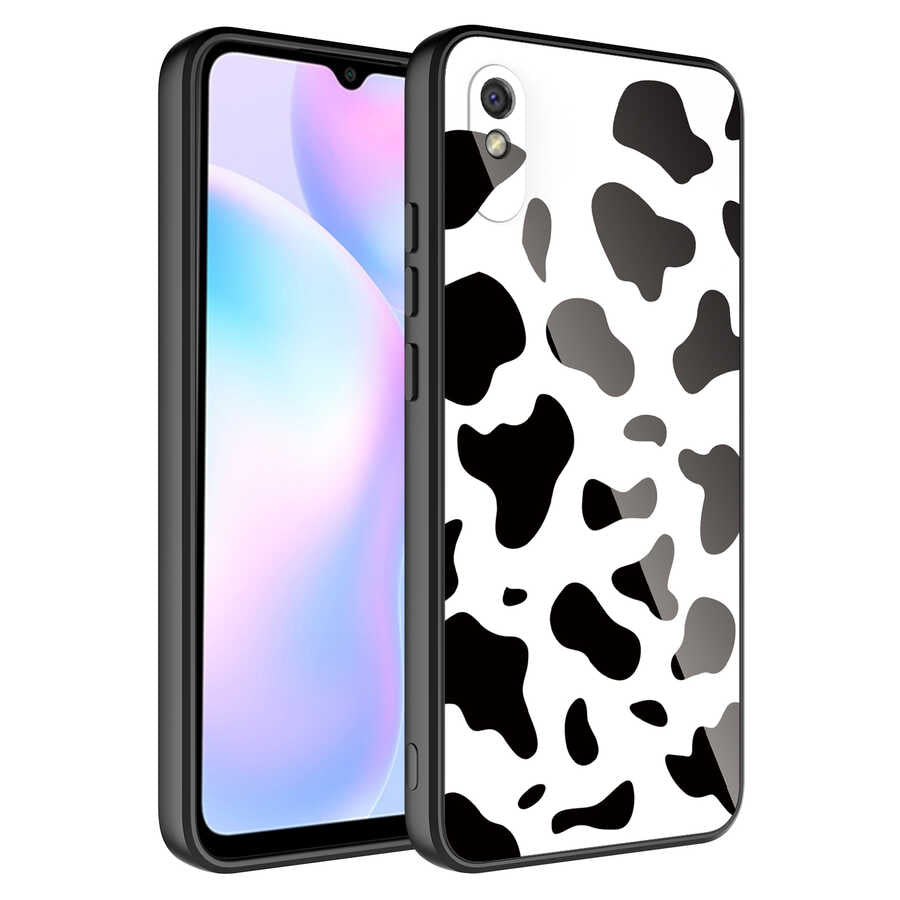 Xiaomi Redmi 9A Kılıf Kamera Korumalı Desenli Sert Silikon Zore Epoksi Kapak NO1
