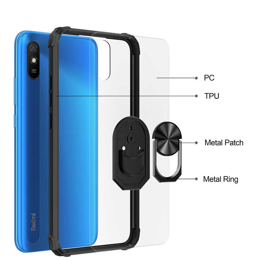Xiaomi Redmi 9A Kılıf Zore Mola Kapak Kırmızı
