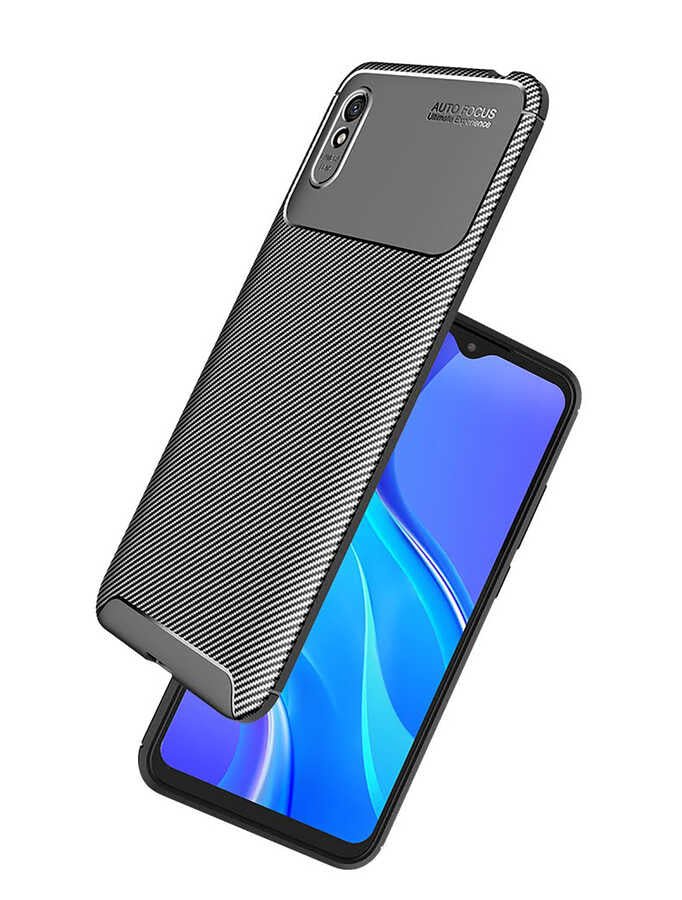 Xiaomi Redmi 9A Kılıf Zore Negro Silikon Kapak Lacivert