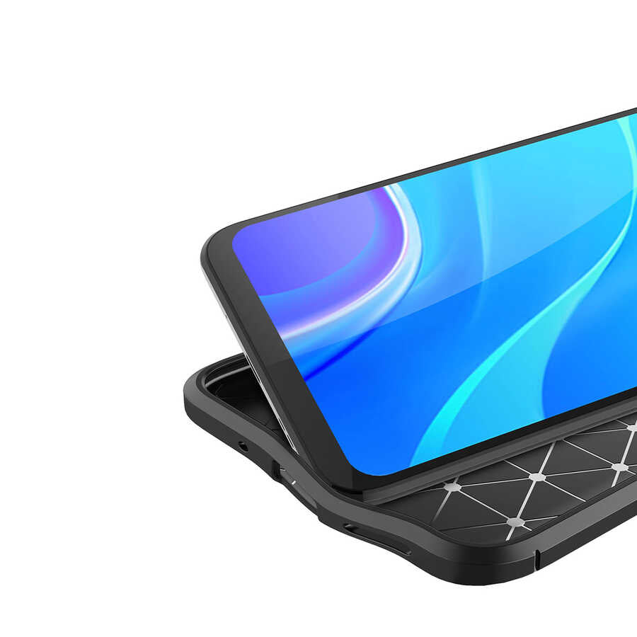Xiaomi Redmi 9A Kılıf Zore Niss Silikon Kapak Siyah