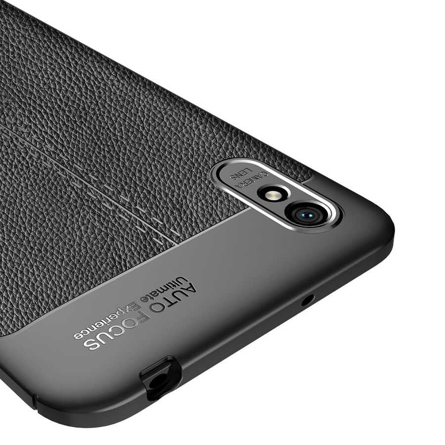 Xiaomi Redmi 9A Kılıf Zore Niss Silikon Kapak Siyah