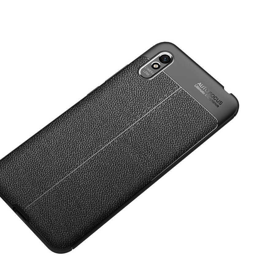 Xiaomi Redmi 9A Kılıf Zore Niss Silikon Kapak Siyah