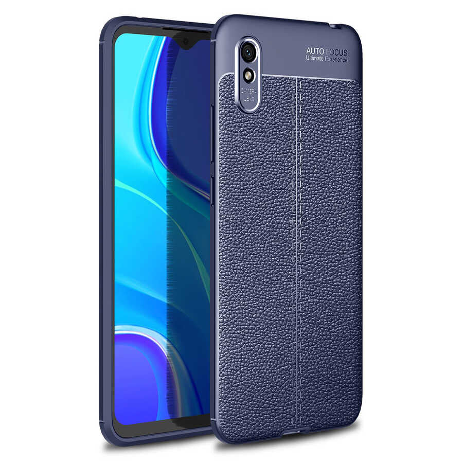 Xiaomi Redmi 9A Kılıf Zore Niss Silikon Kapak Lacivert