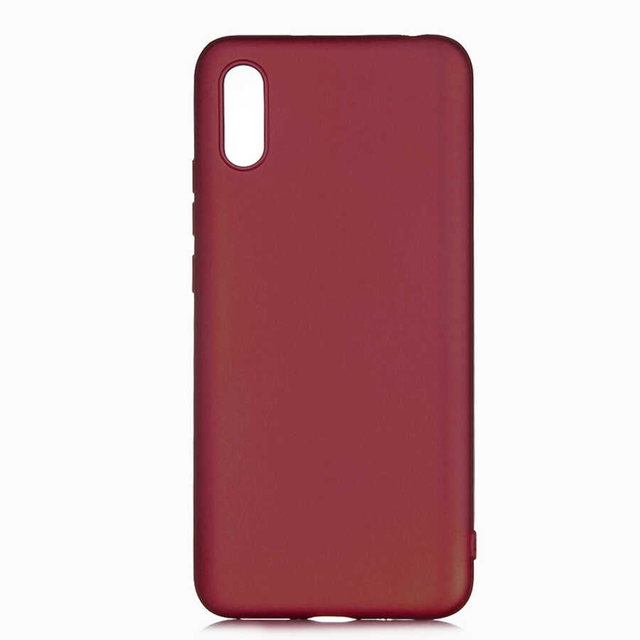 Xiaomi Redmi 9A Kılıf Zore Premier Silikon Kapak Mürdüm