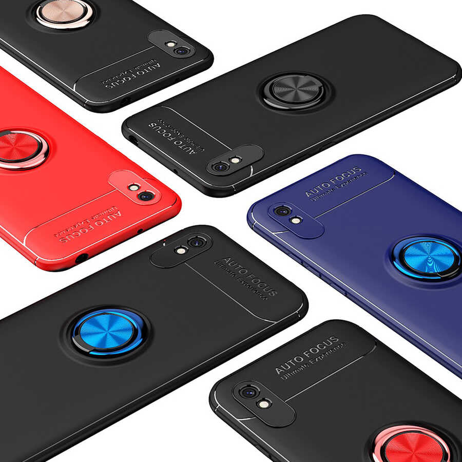 Xiaomi Redmi 9A Kılıf Zore Ravel Silikon Kapak Mavi