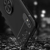 Xiaomi Redmi 9A Kılıf Zore Ravel Silikon Kapak Siyah-Mavi