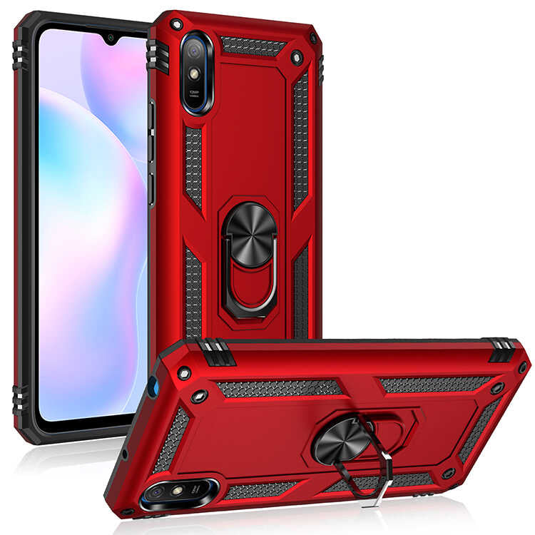 Xiaomi Redmi 9A Kılıf Zore Vega Kapak Siyah