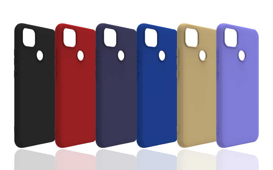 Xiaomi Redmi 9C Kılıf Zore Biye Silikon Lacivert