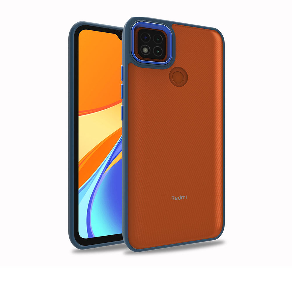 Xiaomi Redmi 9C Kılıf Zore Flora Kapak Mavi