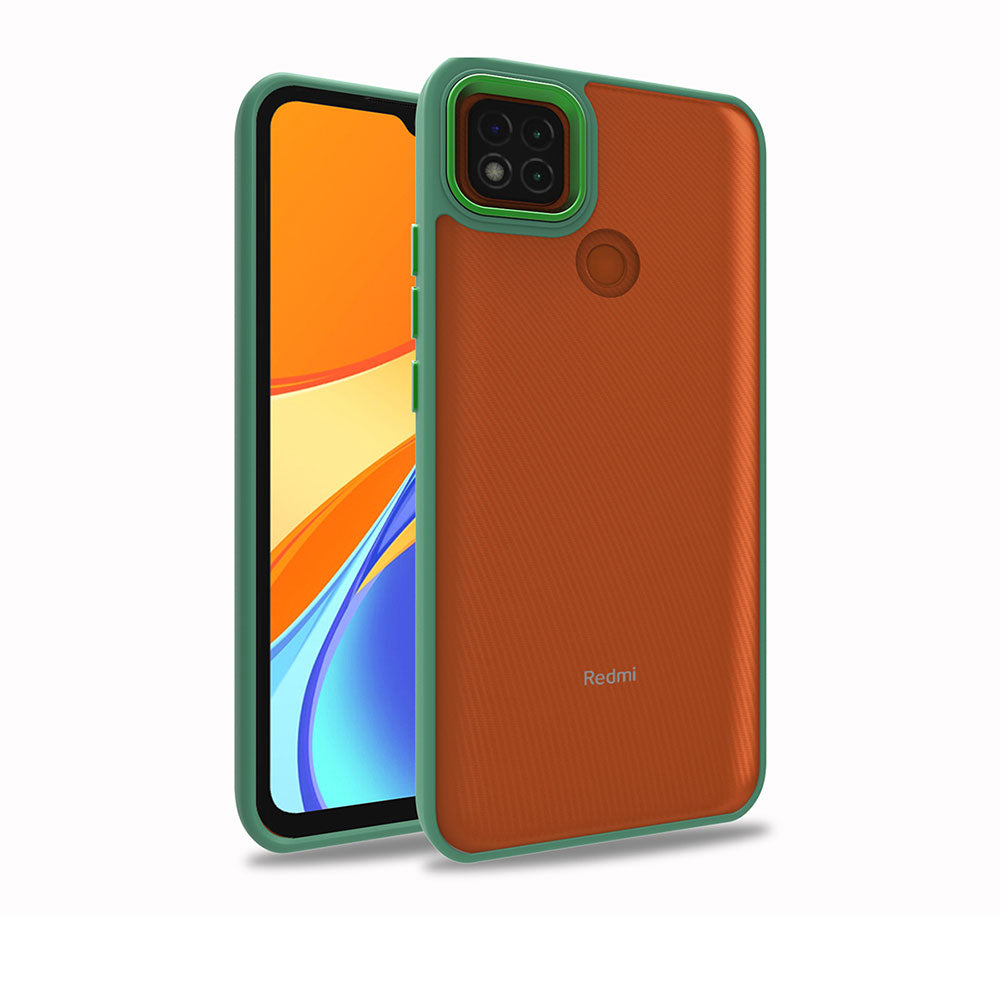 Xiaomi Redmi 9C Kılıf Zore Flora Kapak Yeşil