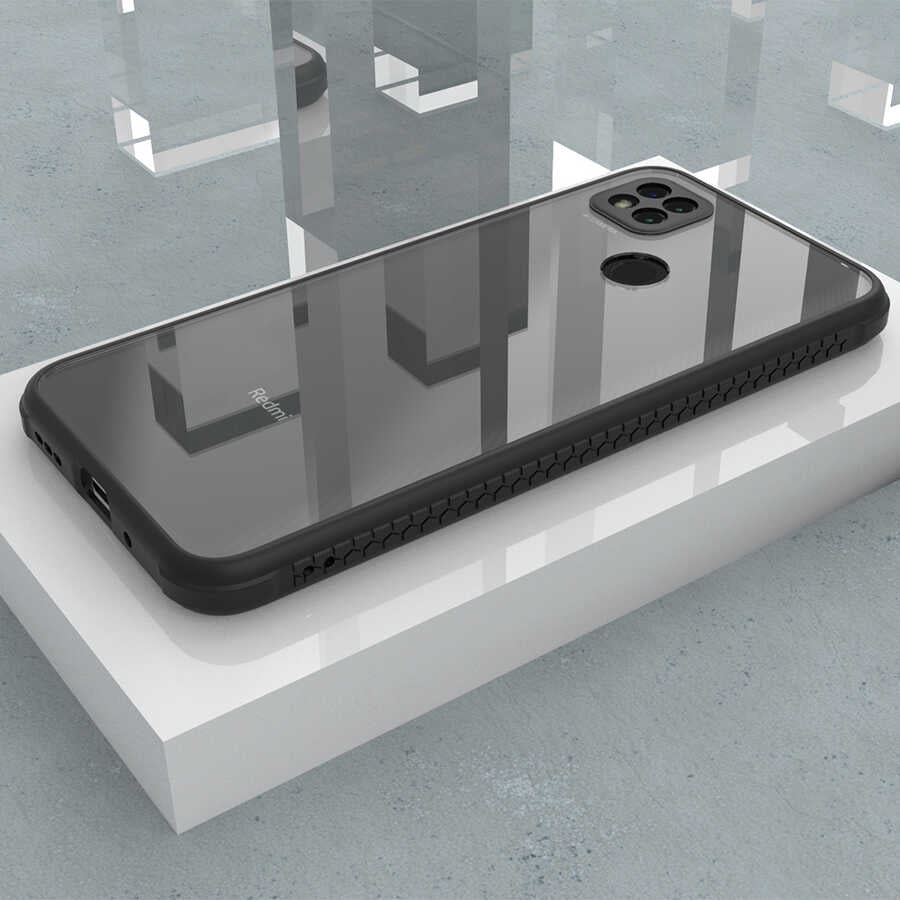 Xiaomi Redmi 9C Kılıf Zore Kaff Kapak Siyah