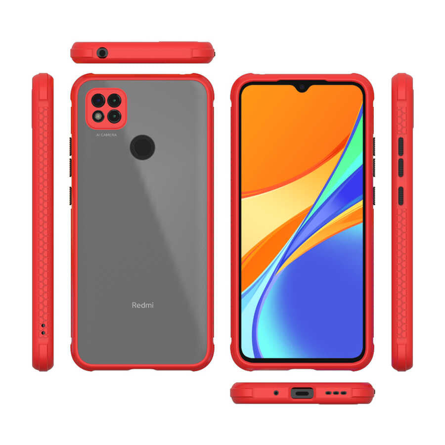 Xiaomi Redmi 9C Kılıf Zore Kaff Kapak Siyah
