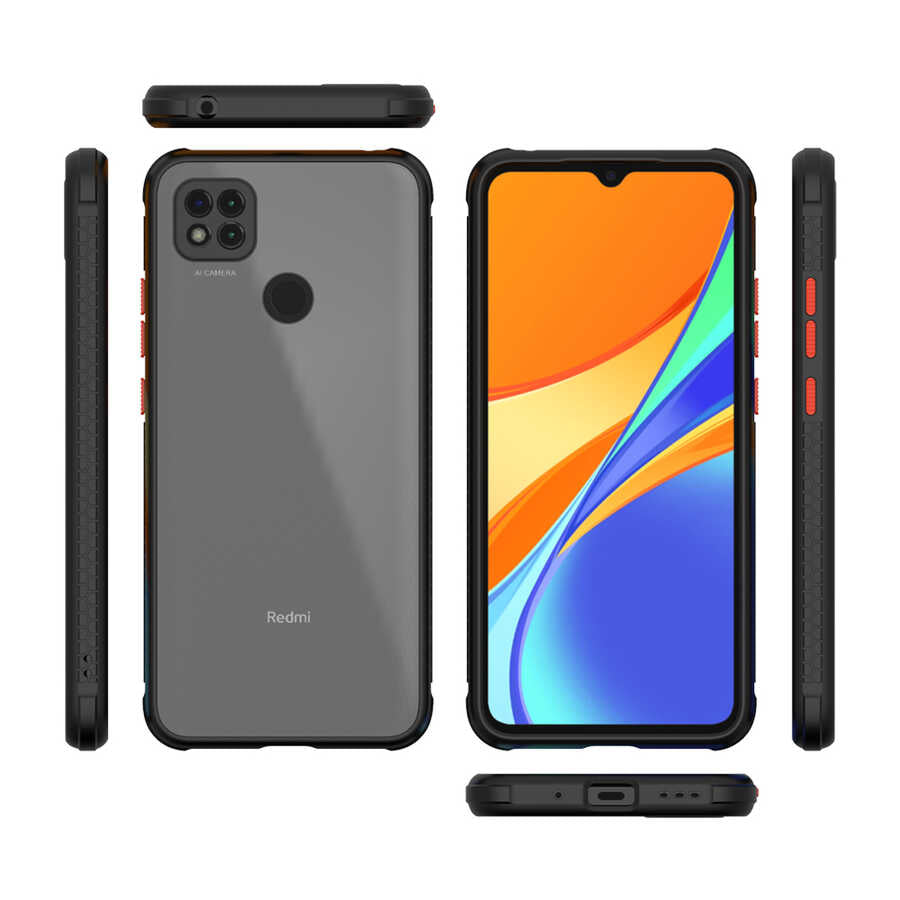 Xiaomi Redmi 9C Kılıf Zore Kaff Kapak Koyu Yeşil