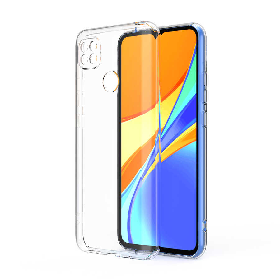 Xiaomi Redmi 9C Kılıf Zore Kamera Korumalı Süper Silikon Kapak Renksiz