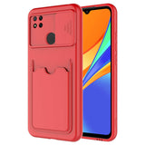 Xiaomi Redmi 9C Kılıf Zore Kartix Kapak Kırmızı