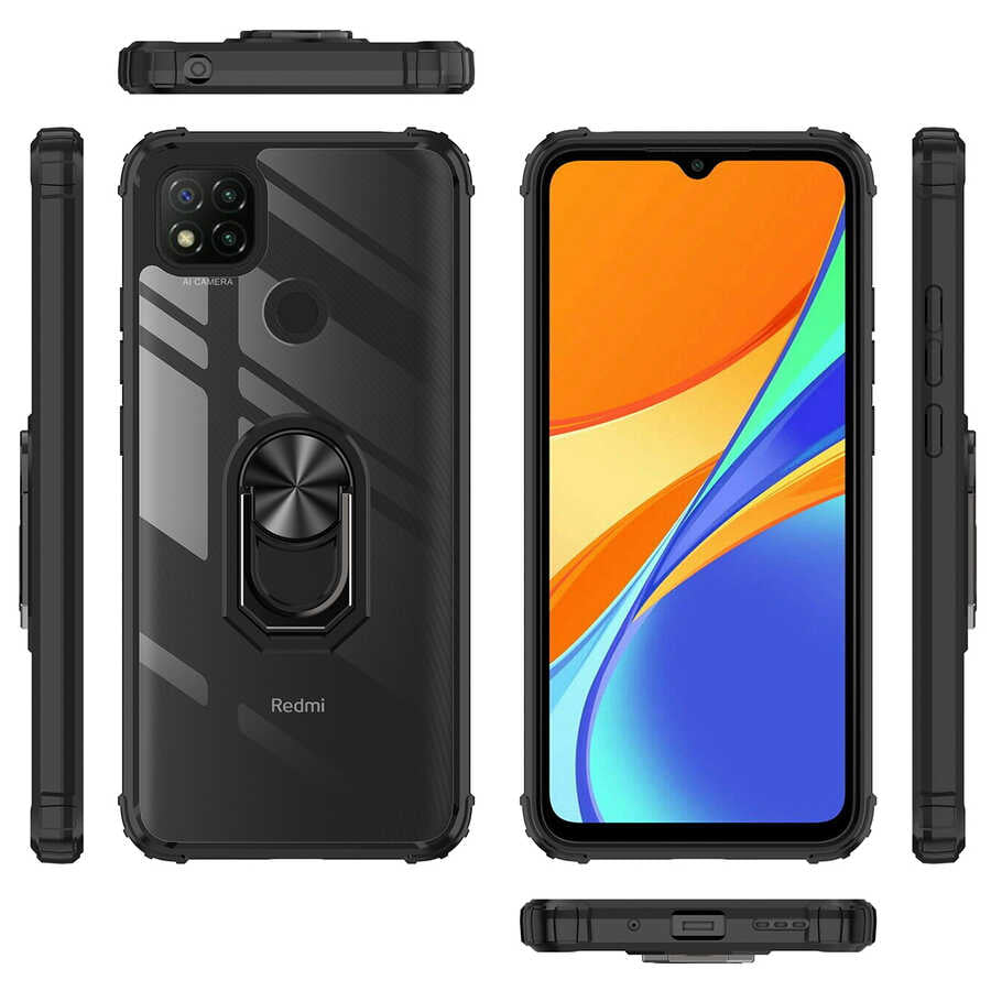 Xiaomi Redmi 9C Kılıf Zore Mola Kapak Siyah