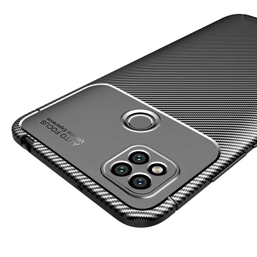 Xiaomi Redmi 9C Kılıf Zore Negro Silikon Kapak Kahverengi
