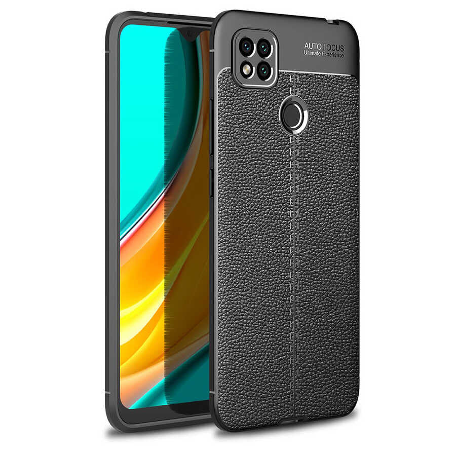 Xiaomi Redmi 9C Kılıf Zore Niss Silikon Kapak Siyah