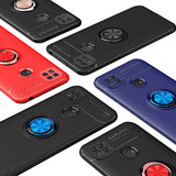 Xiaomi Redmi 9C Kılıf Zore Ravel Silikon Kapak Siyah-Kırmızı