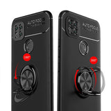 Xiaomi Redmi 9C Kılıf Zore Ravel Silikon Kapak Siyah-Mavi