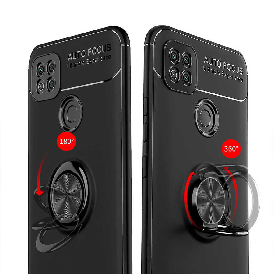 Xiaomi Redmi 9C Kılıf Zore Ravel Silikon Kapak Kırmızı