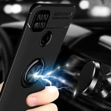 Xiaomi Redmi 9C Kılıf Zore Ravel Silikon Kapak Siyah-Mavi