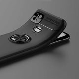 Xiaomi Redmi 9C Kılıf Zore Ravel Silikon Kapak Siyah-Kırmızı