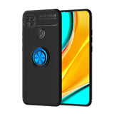 Xiaomi Redmi 9C Kılıf Zore Ravel Silikon Kapak Siyah-Mavi