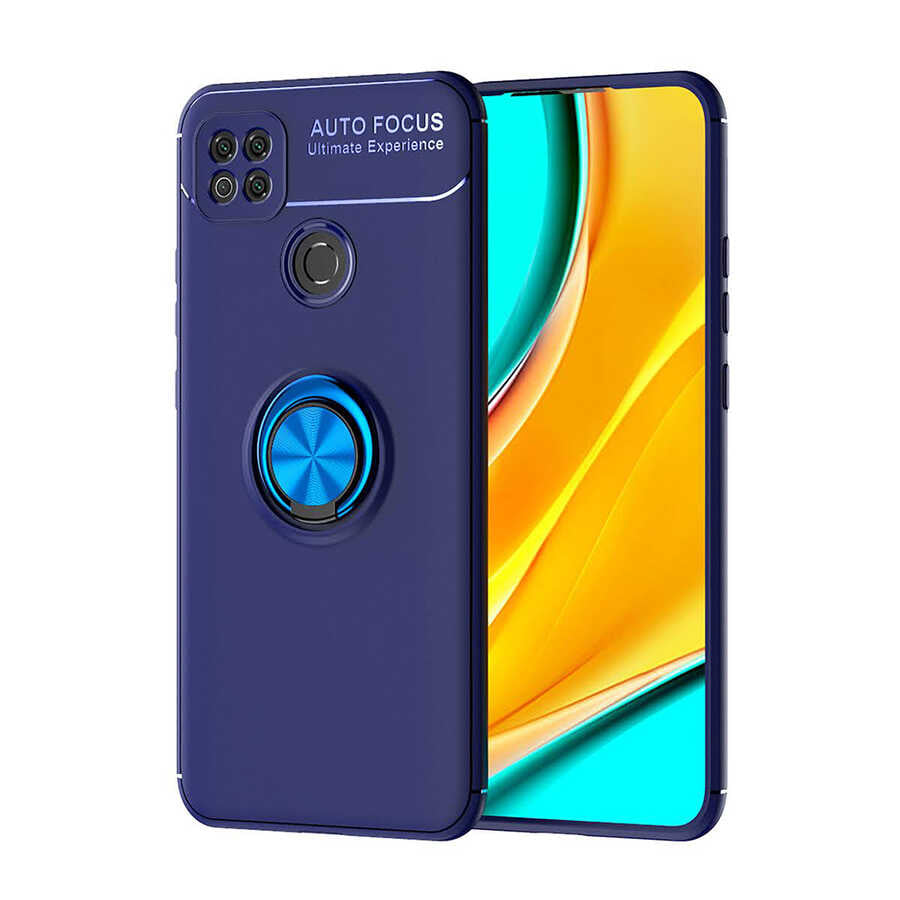 Xiaomi Redmi 9C Kılıf Zore Ravel Silikon Kapak Mavi