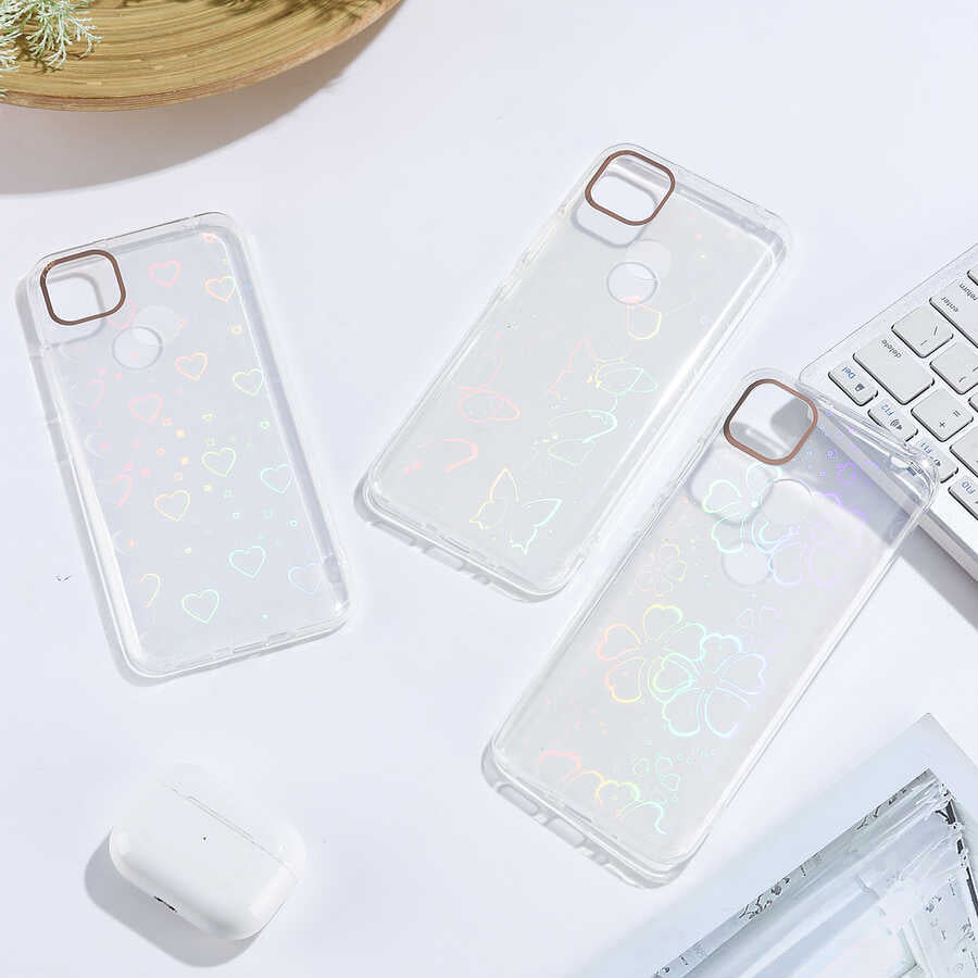 Xiaomi Redmi 9C Kılıf Zore Sidney Desenli Sert Kapak Heart No1