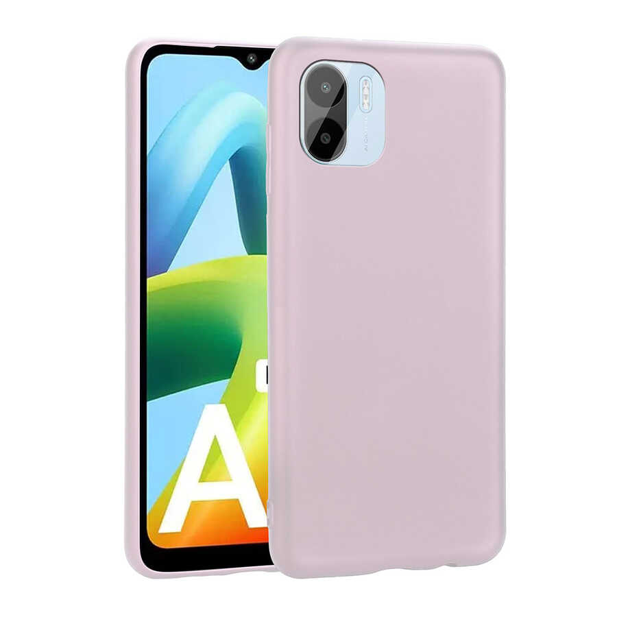 Xiaomi Redmi A1 Kılıf Zore Premier Silikon Kapak Rose Gold