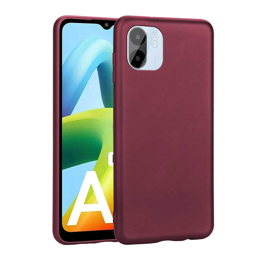 Xiaomi Redmi A1 Kılıf Zore Premier Silikon Kapak Mürdüm