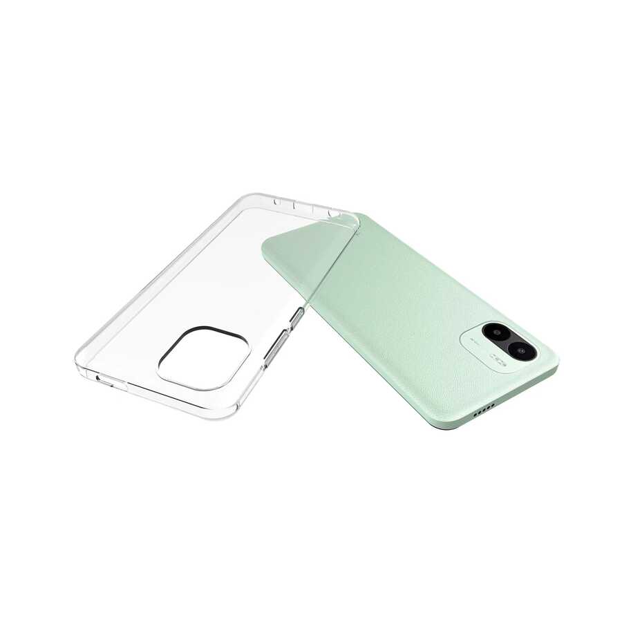 Xiaomi Redmi A1 Kılıf Zore Süper Silikon Kapak Renksiz