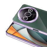 Xiaomi Redmi A3 4G 2024 Kılıf Kamera Korumalı Logo Gösteren Zore Omega Kapak Lila