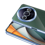 Xiaomi Redmi A3 4G 2024 Kılıf Kamera Korumalı Logo Gösteren Zore Omega Kapak Gümüş